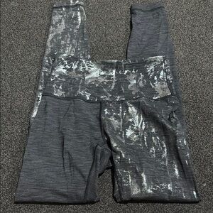 lululemon athletica Gray and Silver Leggings